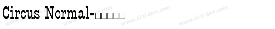 Circus Normal字体转换